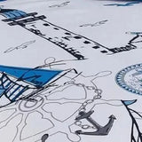 Nautical boats duvet cover set - Explore maritime beauty with our nautical-themed reversible duvet cover set for an ocean-inspired bedroom.
