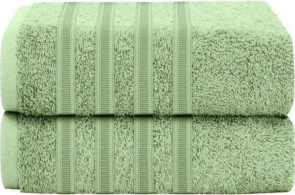 Pack of 2 Bath Sheets Extra Large 90 x 180cm 100% Cotton Hotel Quality Towels - 600 GSM Ring Spun Ultra Soft Absorbent Bathroom Beach Towels.
