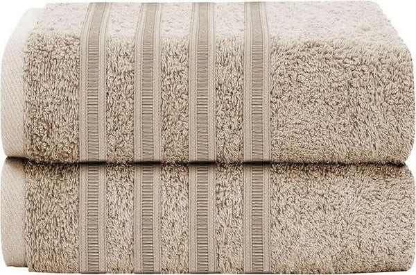 Pack of 2 Bath Sheets Extra Large 90 x 180cm 100% Cotton Hotel Quality Towels - 600 GSM Ring Spun Ultra Soft Absorbent Bathroom Beach Towels.