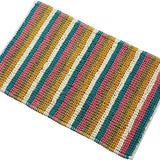 Padstow Stripe Bathmat Comfort To Your Bathroom Super Soft Absorbent Bath Shower Mats Washable Dry Fast Durable Classic Design, 50x80cm.
