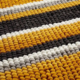 Padstow Stripe Bathmat Comfort To Your Bathroom Super Soft Absorbent Bath Shower Mats Washable Dry Fast Durable Classic Design, 50x80cm.