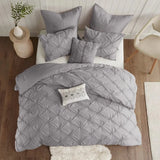 Pintuck Duvet Cover 100% Egyptian Cotton Single Double King Super King Size, Duvet with matching Pillowcases.
