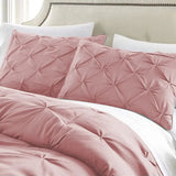Pintuck Duvet Cover 100% Egyptian Cotton Single Double King Super King Size, Duvet with matching Pillowcases.