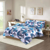 Reversible Scott Duevt set, Printed Quilt with Pillowcases set, 50% Cotton, 50 % Polyester, UK All Bedding set.