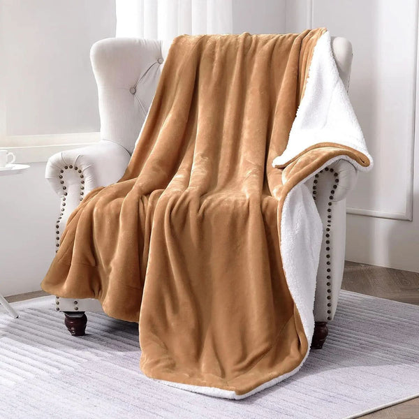 Sherpa Fleece Blanket – Soft, Fluffy & Reversible - Victoria Cart