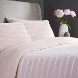 Stripe Reversible Teddy Duvet Set.