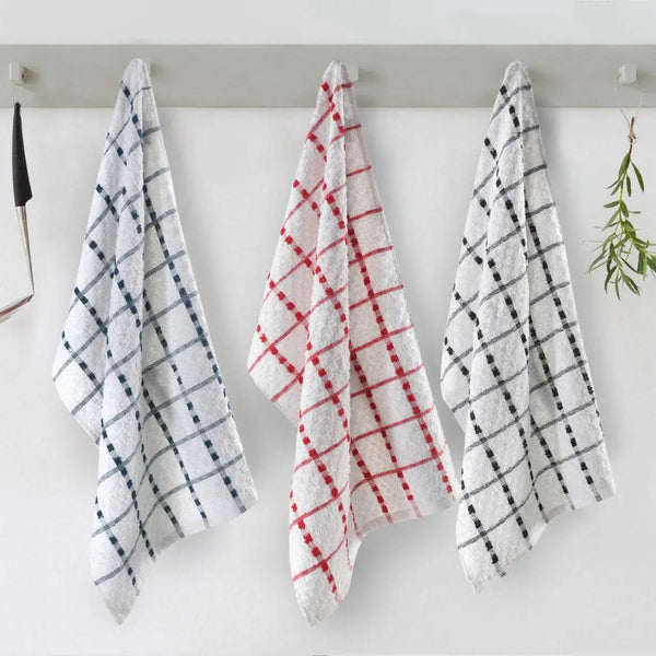 Terry Tea Towel, Regular Size Terry Tea Towel 100% Cotton Assorted Colors Kitchen Cleaning Absorbent - Victoria Cart