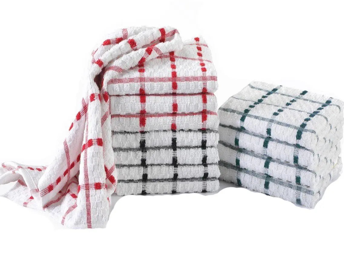 Terry Tea Towel, Regular Size Terry Tea Towel 100% Cotton Assorted Colors Kitchen Cleaning Absorbent - Victoria Cart