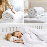 UK Made Lightweight Anti-Allergy Summer Duvet - 4.5, 10.5, 13.5, 15.0 Tog Hollowfibre Quilt.