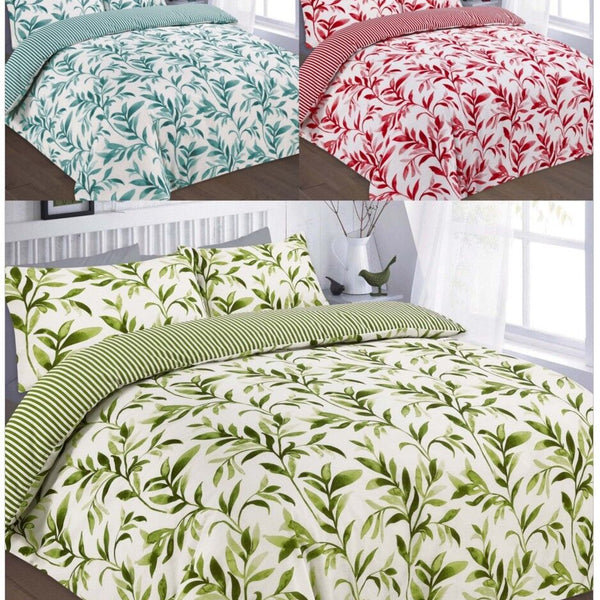 Luxury Ellie Floral Duvet Quilt Cover with matching Pillow cases, 100% Polycotton, Printed Bedding Set All Sizes