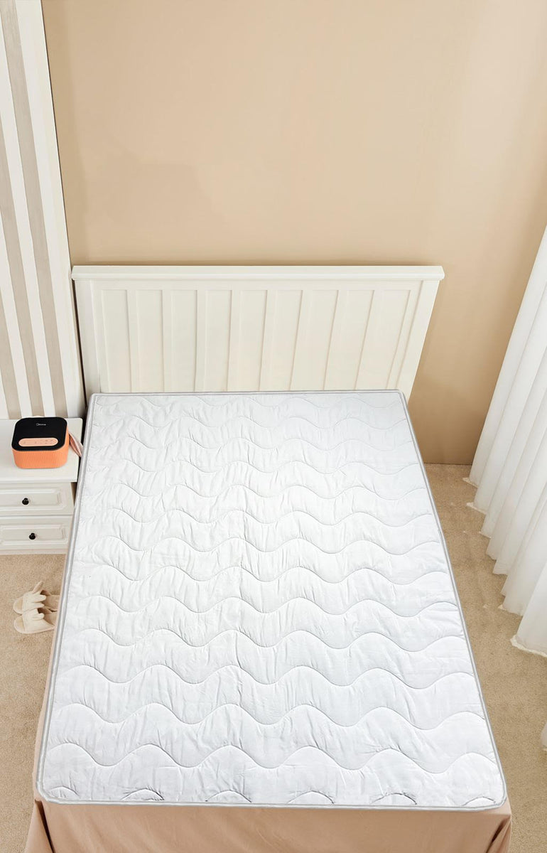 3-Layer Thermal Heat Retaining Mattress Topper - Self-Heating, Super Soft with Elasticated Corner Straps, All Sizes